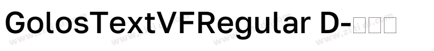GolosTextVFRegular D字体转换